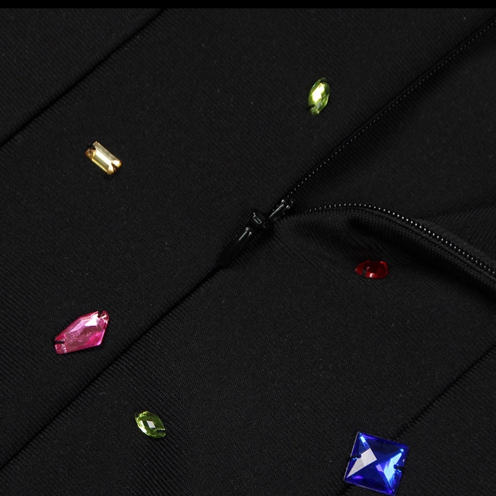 Bandage Dress with Embellishment - Picture 8 of 14